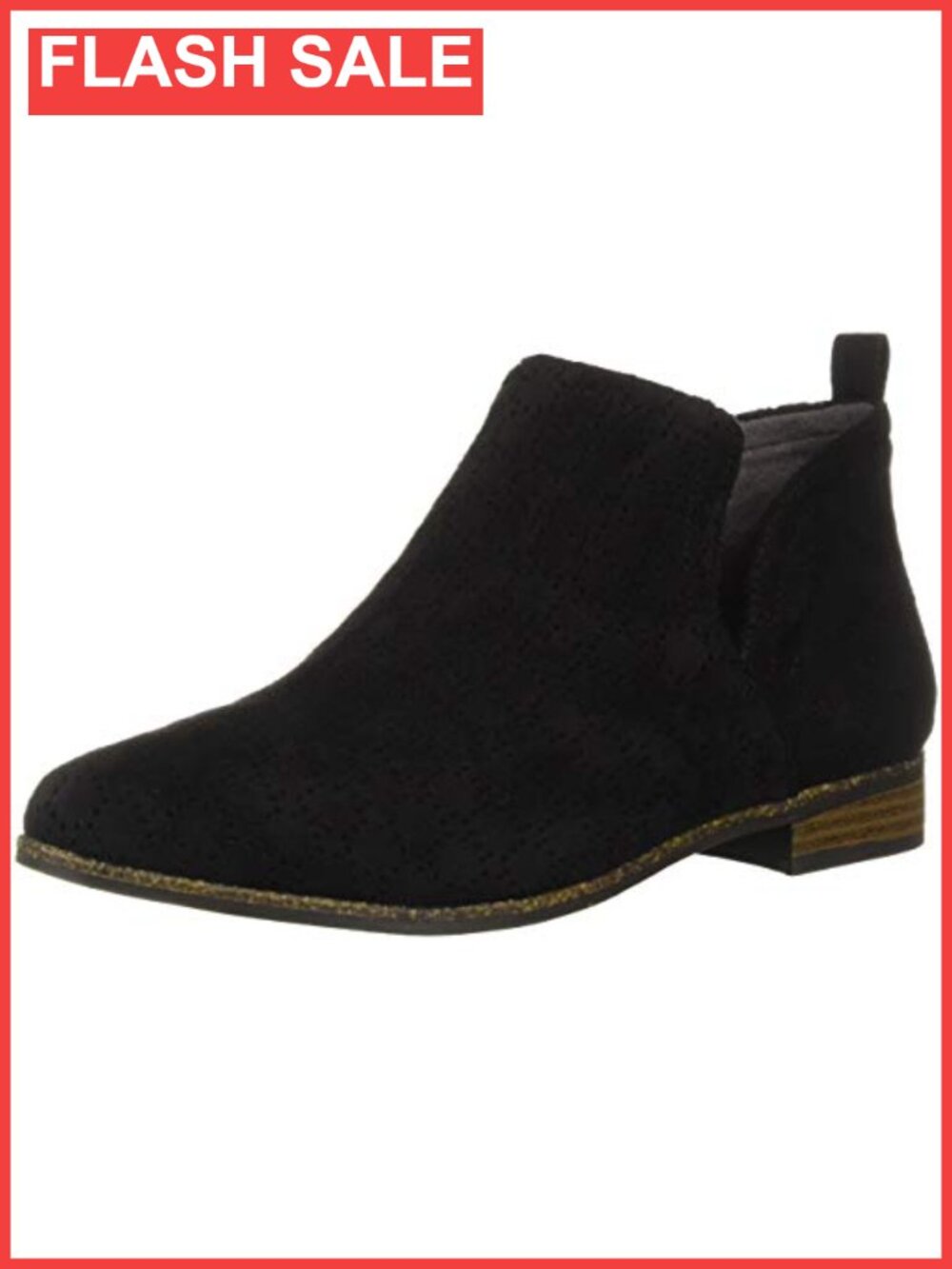 Women's Rate Short Ankle Booties, Microfiber Slip On Comfort Boots